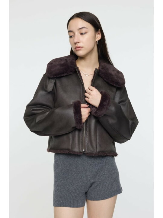 楽天市場】REVER FAUX ファーコート MOUSSY マウジー ジャケット 