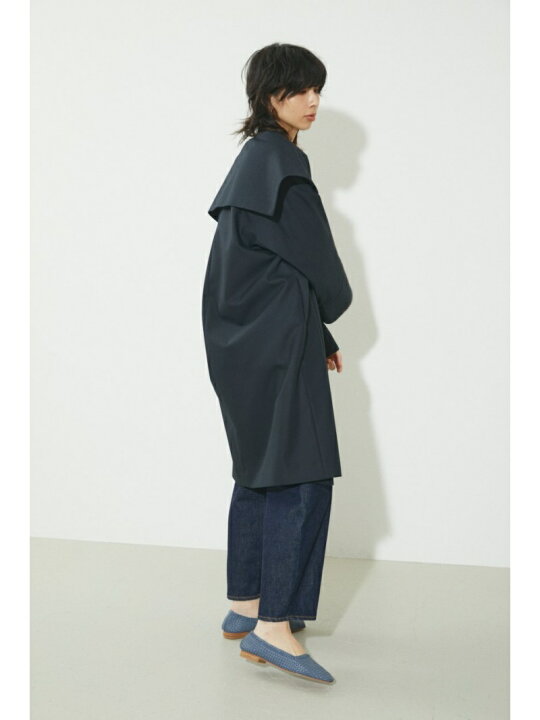 楽天市場】big collar over trench coat BLACK BY MOUSSY ブラックバイ  