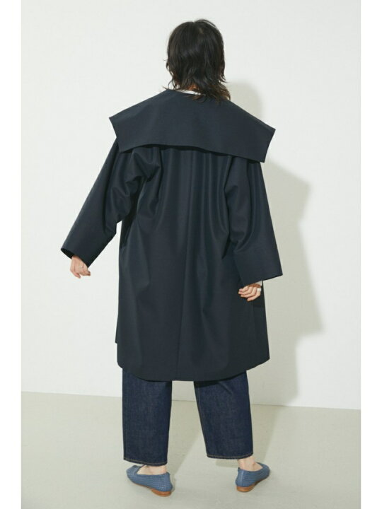楽天市場】big collar over trench coat BLACK BY MOUSSY ブラックバイ  