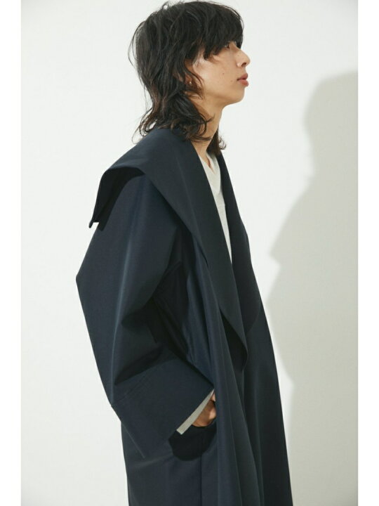楽天市場】big collar over trench coat BLACK BY MOUSSY ブラックバイ  
