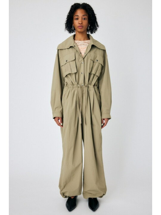 楽天市場】【SALE／30%OFF】BIG COLLAR NYLON ジャンプスーツ MOUSSY 