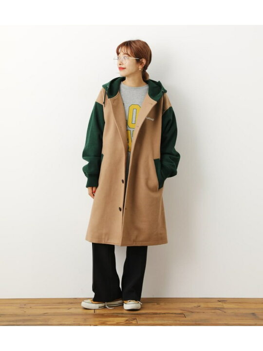 楽天市場】【SALE／20%OFF】ニットメルトンフーデッドコート RODEO 