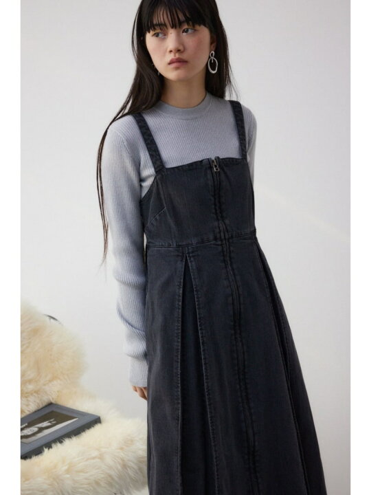楽天市場】【SALE／50%OFF】フロントジップデニムジャンパースカート 