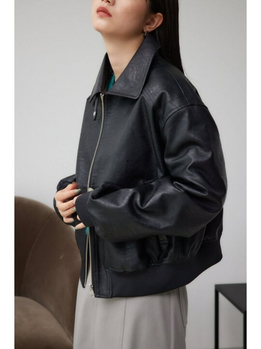 楽天市場】【SALE／50%OFF】フェイクレザージャケット AZUL BY MOUSSY 