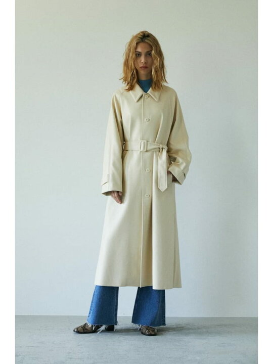 楽天市場】【SALE／30%OFF】F/LEATHER BAL COLLAR コート MOUSSY 