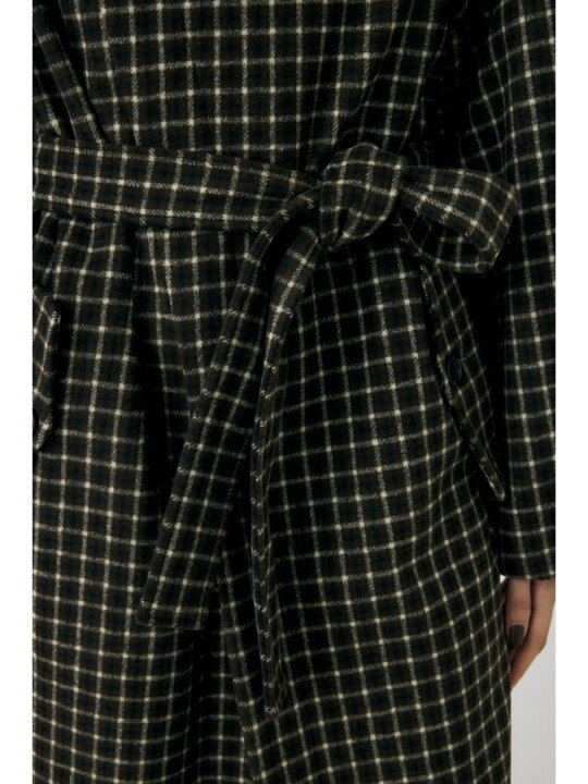 楽天市場】【SALE／30%OFF】STANDCOLLAR PLAID コクーンコート MOUSSY 
