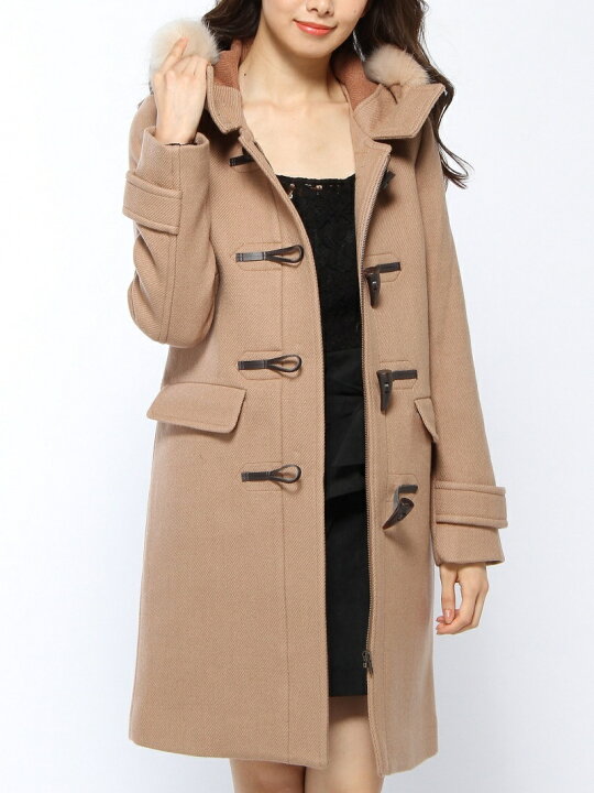 楽天市場】Faux Fur wool ダッフルCT rienda リエンダ ジャケット 