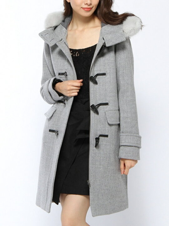 楽天市場】Faux Fur wool ダッフルCT rienda リエンダ ジャケット 