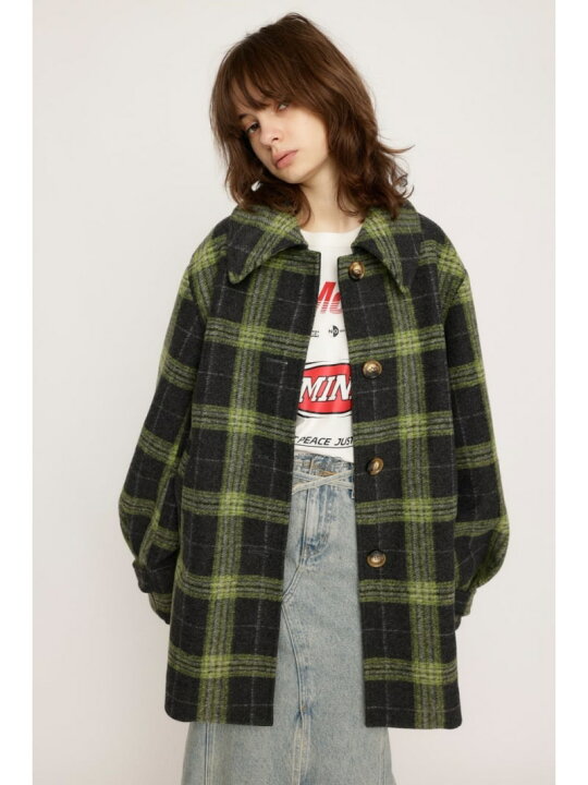 楽天市場】【SALE／20%OFF】OVER MIDI CHECK コート SLY スライ 