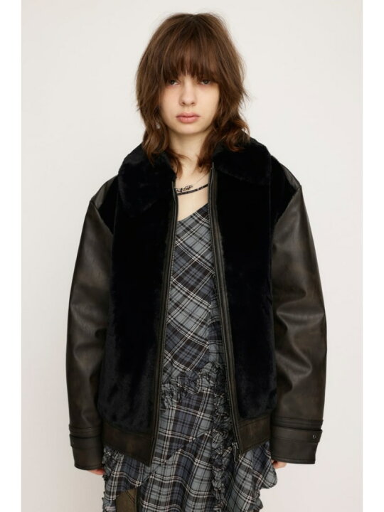 楽天市場】【SALE／20%OFF】FAUX FUR DOCKING G-1 ジャケット SLY 