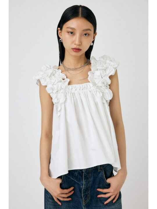 楽天市場】SHOULDER FRILLS トップス MOUSSY マウジー トップス その他 