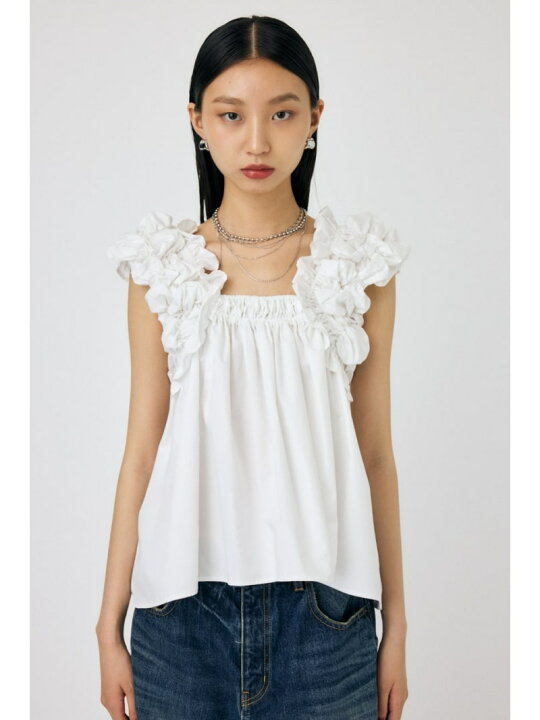 楽天市場】SHOULDER FRILLS トップス MOUSSY マウジー トップス その他 