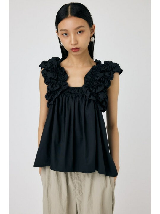 楽天市場】SHOULDER FRILLS トップス MOUSSY マウジー トップス その他 