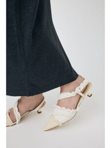 �ySALE�^50%OFF�zREMAKE DENIM POINTY HEEL �p���v�X MOUSSY �}�E�W�[ �V���[�Y�E�C �X���b�|�� �z���C�g�yRBA_E�z�y���������z[Rakuten Fashion]