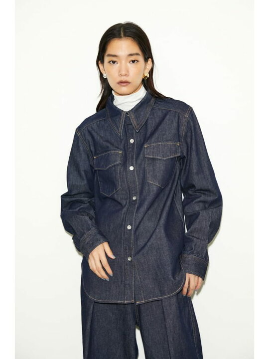 楽天市場】【SALE／30%OFF】【THROW】WASHED DENIM シャツ SLY スライ 