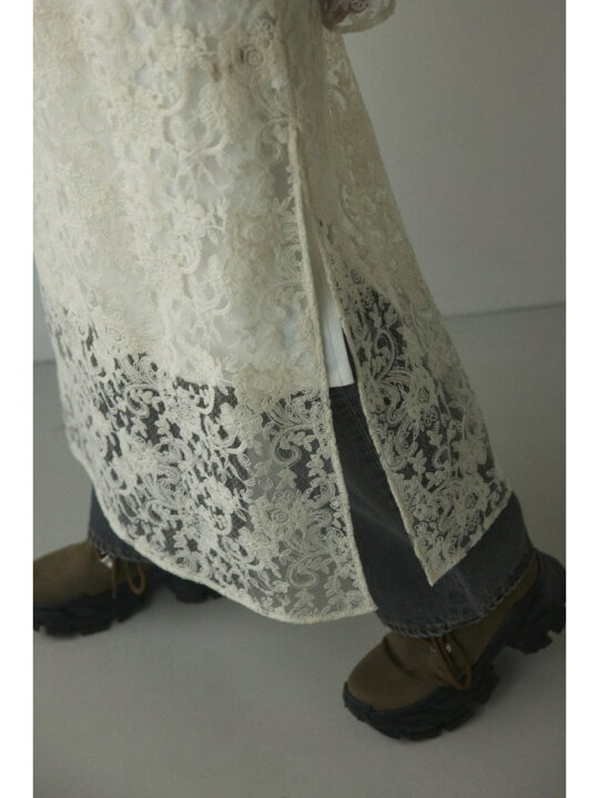 楽天市場】lace long dress BLACK BY MOUSSY ブラックバイマウジー 
