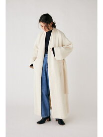 【SALE／60%OFF】WRAP LONG コート MOUSSY マウジー ジャケット・アウター その他のジャケット・アウター ホワイト ブラック【RBA_E】【送料無料】[Rakuten Fashion]