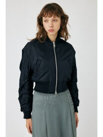 【SALE／50%OFF】VOLUME CROPPED MA-1 MOUSSY マウジー ジャケット・アウター ブルゾン・ジャンパー ブラック ブルー カーキ ホワイト【RBA_E】【送料無料】[Rakuten Fashion]