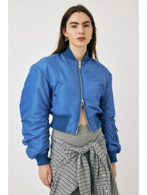 【SALE／50%OFF】VOLUME CROPPED MA-1 MOUSSY マウジー ジャケット・アウター ブルゾン・ジャンパー ブラック ブルー カーキ ホワイト【RBA_E】【送料無料】[Rakuten Fashion]