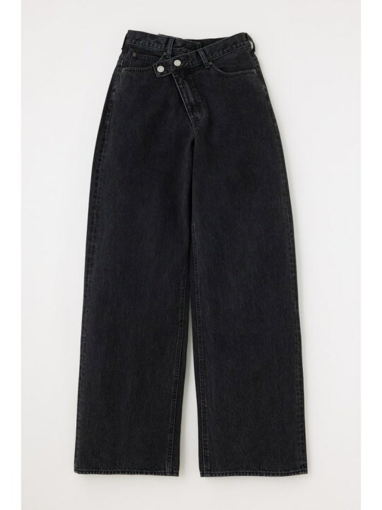 楽天市場】CROSS WAIST WIDE STRAIGHT MOUSSY マウジー パンツ 