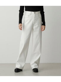 HIGH WAIST DENIM WIDE 3 AZUL BY MOUSSY アズールバイマウジー パンツ ジーンズ・デニムパンツ ホワイト ブラウン【送料無料】[Rakuten Fashion]