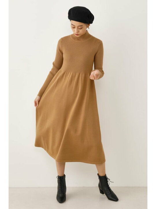 楽天市場 Sale Off ボリュームフレアハイネックワンピース Shel Tter Select シェルターセレクト ワンピース 5ー9分袖 ワンピース ホワイト Rba E 送料無料 Rakuten Fashion シェルターウェブストア