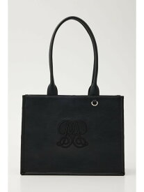 【WEB限定】WRRロゴフェイクレザートートバッグ rienda リエンダ バッグ その他のバッグ ブラック【送料無料】[Rakuten Fashion]