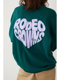 【SALE／20%OFF】Heart logoスウェットトップス RODEO CROWNS WIDE BOWL ロデオクラウンズワイドボウル トップス カットソー・Tシャツ ホワイト グリーン ネイビー グレー【RBA_E】【送料無料】[Rakuten Fashion]
