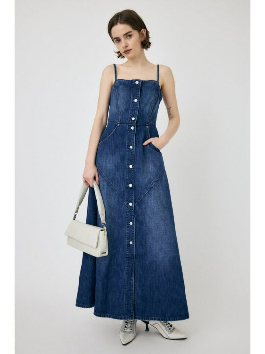 楽天市場】【SALE／60%OFF】DENIM LONG CAMI ドレス MOUSSY マウジー 