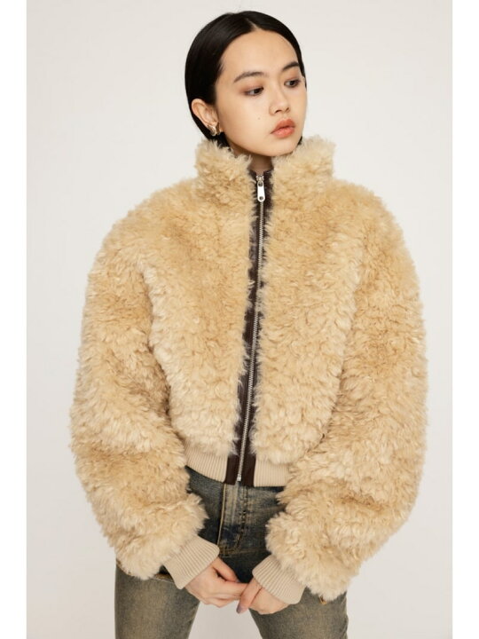 楽天市場】CURLY BOA CROP ブルゾン SLY スライ ジャケット・アウター  