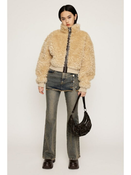 楽天市場】CURLY BOA CROP ブルゾン SLY スライ ジャケット・アウター  