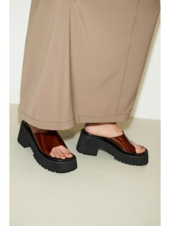 楽天市場】【SALE／50%OFF】【THROW】SQUARE TOE PLAT FORM サンダル  