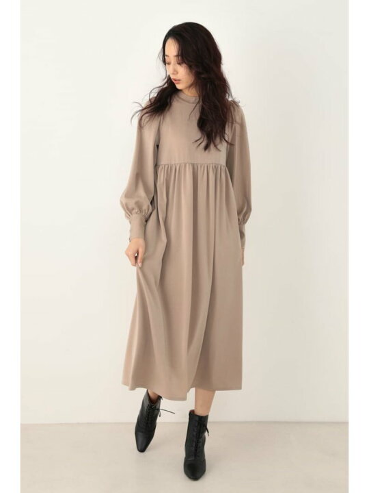 楽天市場 シルキーフレアワンピース Shel Tter Select シェルターセレクト ワンピース 5ー9分袖ワンピース ホワイト ベージュ 送料無料 Rakuten Fashion シェルターウェブストア