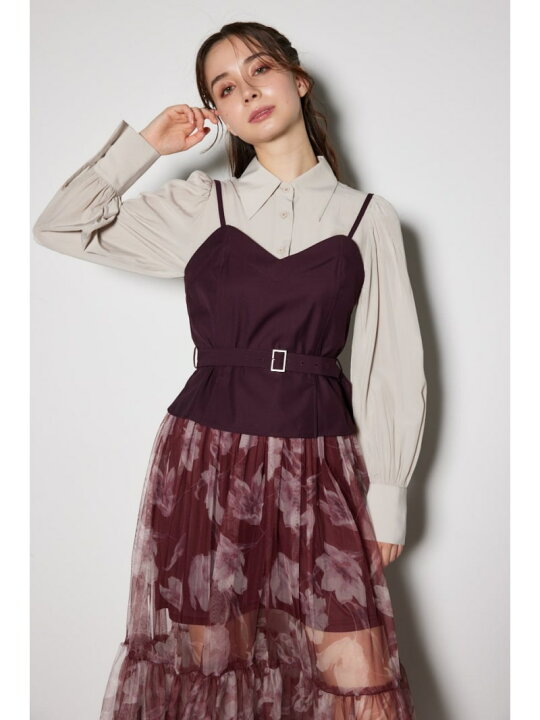 楽天市場】【SALE／25%OFF】チュールドッキングビスチェパターン  