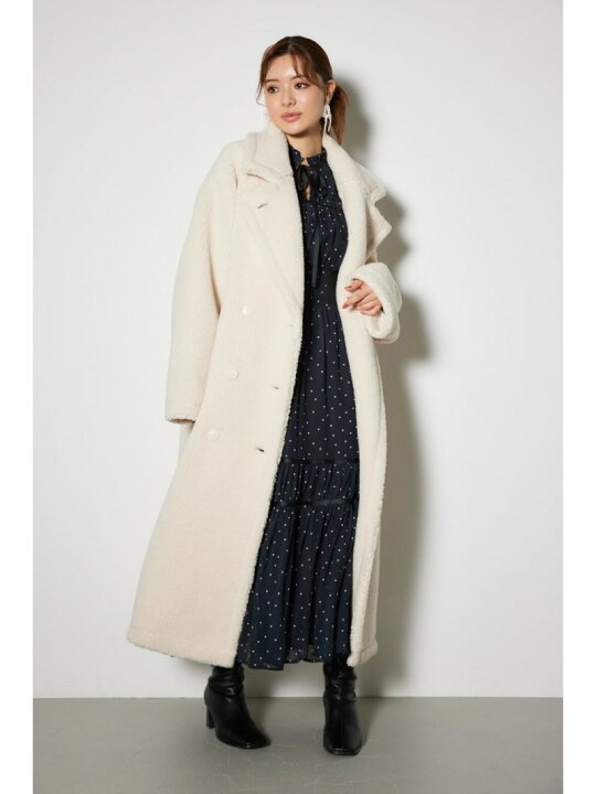 楽天市場】テディボア2WAYロングコート rienda リエンダ ジャケット  