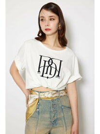 【SALE／10%OFF】RDロゴTシャツ rienda リエンダ トップス カットソー・Tシャツ ピンク イエロー レッド ホワイト カーキグリーン ブラック【RBA_E】[Rakuten Fashion]