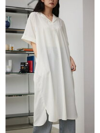 スキッパーシャツワンピース AZUL BY MOUSSY アズールバイマウジー ワンピース・ドレス ワンピース ホワイト ブラック【送料無料】[Rakuten Fashion]