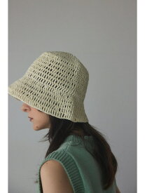 paper hat BLACK BY MOUSSY ブラックバイマウジー 帽子 その他の帽子 ホワイト ブラック【送料無料】[Rakuten Fashion]
