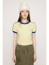 LINGER NECK LINE COMPACT Tシャツ SLY スライ トップス カットソー・Tシャツ ブラック イエロー ネイビー【送料無料】[Rakuten Fashion]