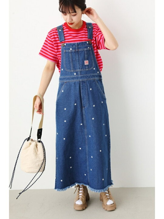 楽天市場】【SALE／50%OFF】Flower embroidery サロペットスカート 