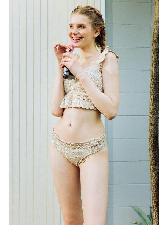 楽天市場】バイカラークロシェバンドゥカップ bikini rienda リエンダ 