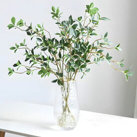 フェイクグリーン 観葉植物 造花 インテリア 人工観葉植物 4本入 葉 66枚/本 高さ72cm花瓶なし 緑