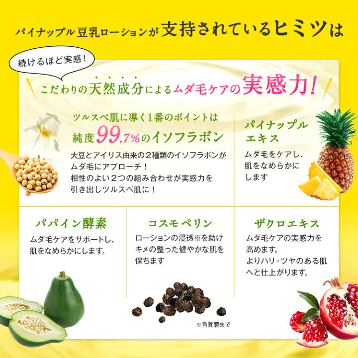 楽天市場】【最大2700円OFFクーポン配布】パイナップル豆乳ローション 