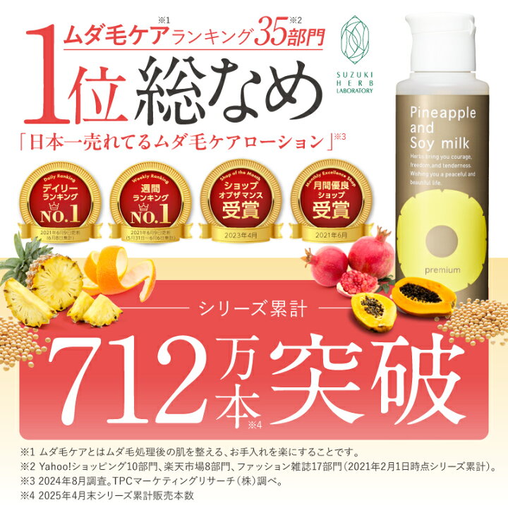 楽天市場】パイナップル 豆乳ローションプレミアム メンズ レディース 