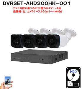 yԌ!|Cg10{zhƃJZbg hƃJ 200f O 1~4 AHD ƒp ĎJ HDD 1TB DVRSET-AHD200HK yΉ  A^NbZ