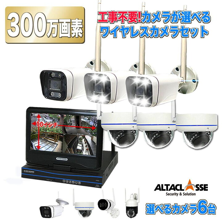 防犯カメラセット/みまもり/Wi-Fiネットワーク/暗視/防水/配線不要楽天 