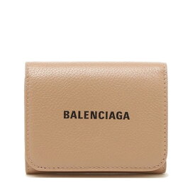 ラッピング無料バレンシアガ 財布 ミニウォレットBALENCIAGA CASH WALLET三つ折り財布 折りたたみ財布655622 1IZI3 9690 NUDEBEIGE+BLACK (ベージュ)