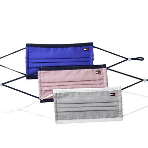 ݌ɏig~[qtBK[ t@bV}XN 3FZbgMtg v[g bsO 蕨 NX}XTOMMY HILFIGER Unisex Reusable 3 Pack Face Mask69J3569 411BLUE RED WHITE
