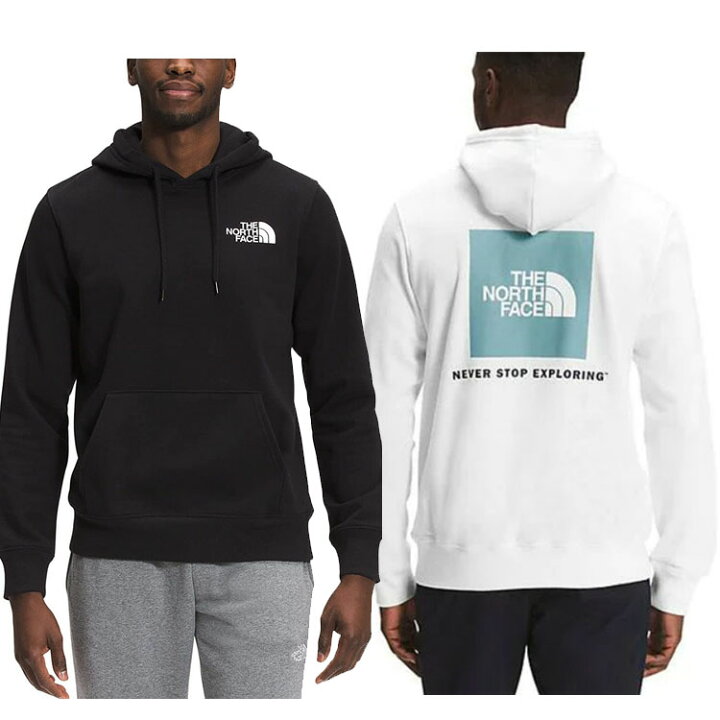 ノースフェイス メンズボックスNSEプルオーバーフーディTHE NORTH FACE MENS BOX NSE PULLOVER HOODIEパーカー トップス 長袖 ロゴNF0A4761 JK3TNFBLACK 523TNFWHITE+GOBLINBLUE(ホワイト) | シーズザッカ