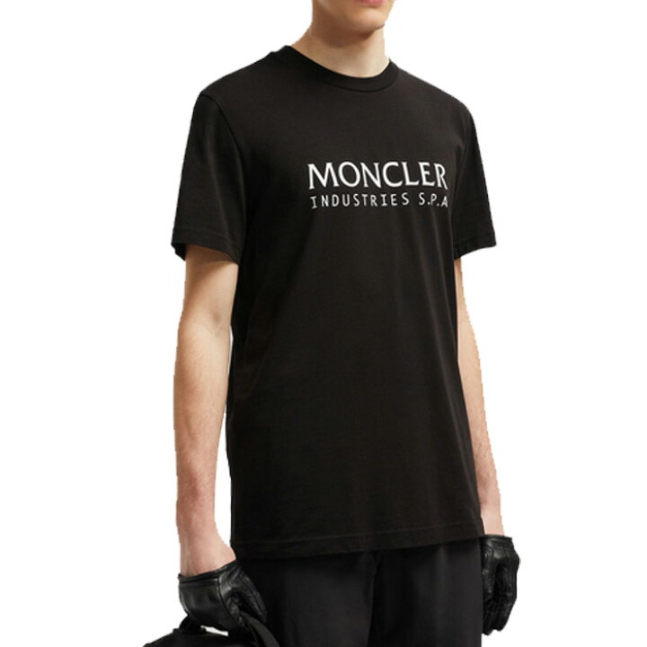 楽天市場】モンクレール Tシャツ メンズ 半袖黒 クルーネック 綿  